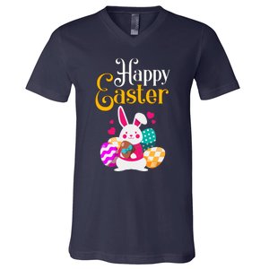 Happy Easter for Girl and Wo - Easter V-Neck T-Shirt