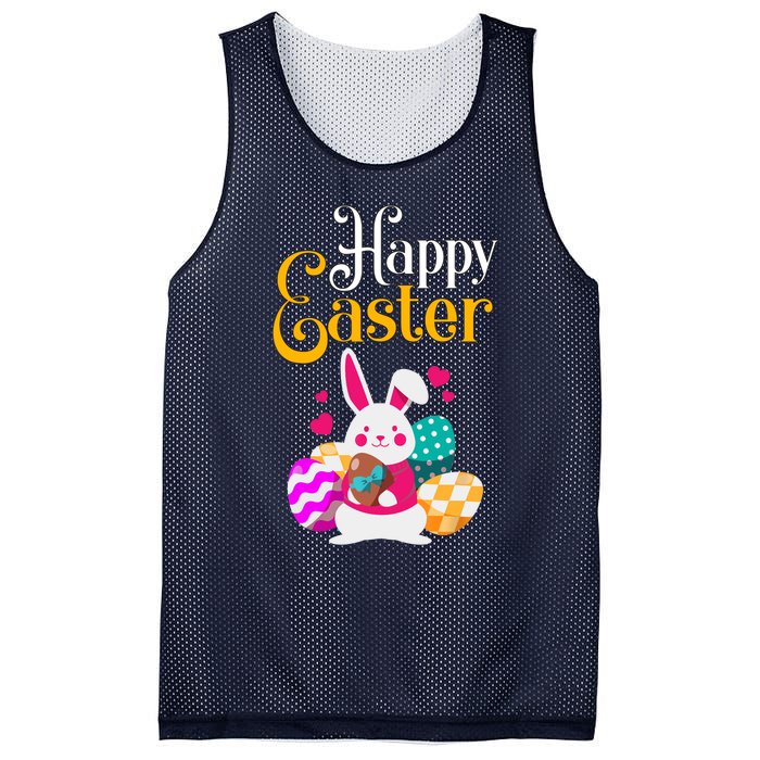 Happy Easter for Girl and Wo - Easter Mesh Reversible Basketball Jersey Tank