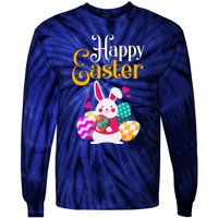 Happy Easter for Girl and Wo - Easter Tie-Dye Long Sleeve Shirt