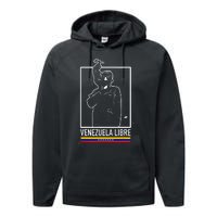 Hasta El Final Abajo Cadenas Venezuela Libre Performance Fleece Hoodie