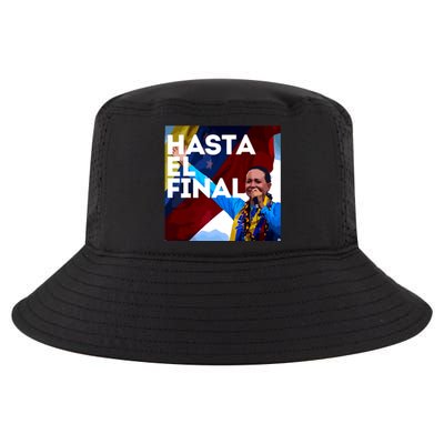 Hasta El Final Maria Corina Venezuela Libre Cool Comfort Performance Bucket Hat