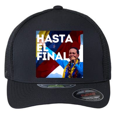 Hasta El Final Maria Corina Venezuela Libre Flexfit Unipanel Trucker Cap