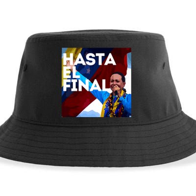 Hasta El Final Maria Corina Venezuela Libre Sustainable Bucket Hat