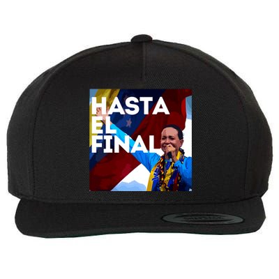 Hasta El Final Maria Corina Venezuela Libre Wool Snapback Cap