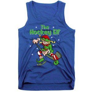 Hockey Elf Female Ice Hockey Player Christmas Great Gift Tank Top