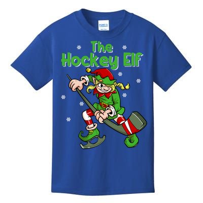 Hockey Elf Female Ice Hockey Player Christmas Great Gift Kids T-Shirt