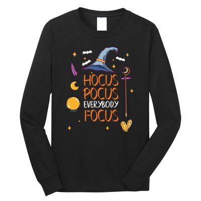 Halloween Everybody Focus Funny Long Sleeve Shirt