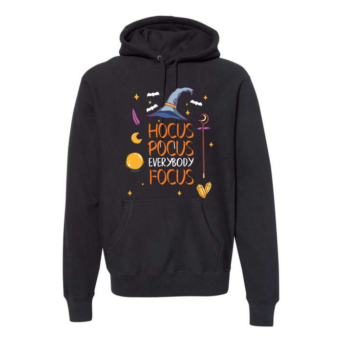 Halloween Everybody Focus Funny Premium Hoodie