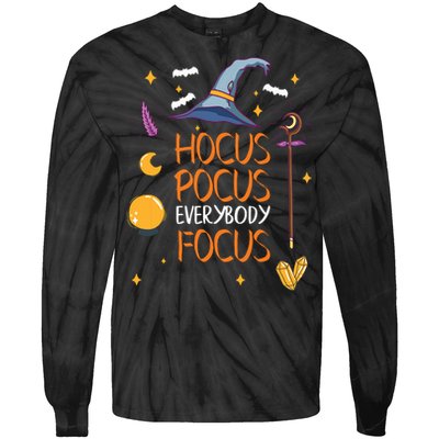 Halloween Everybody Focus Funny Tie-Dye Long Sleeve Shirt