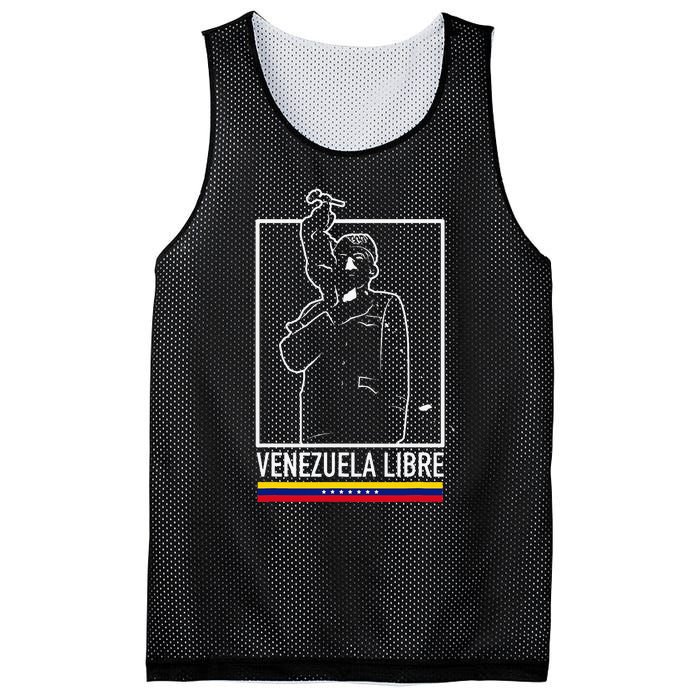 Hasta El Final Abajo Cadenas Venezuela Libre Mesh Reversible Basketball Jersey Tank