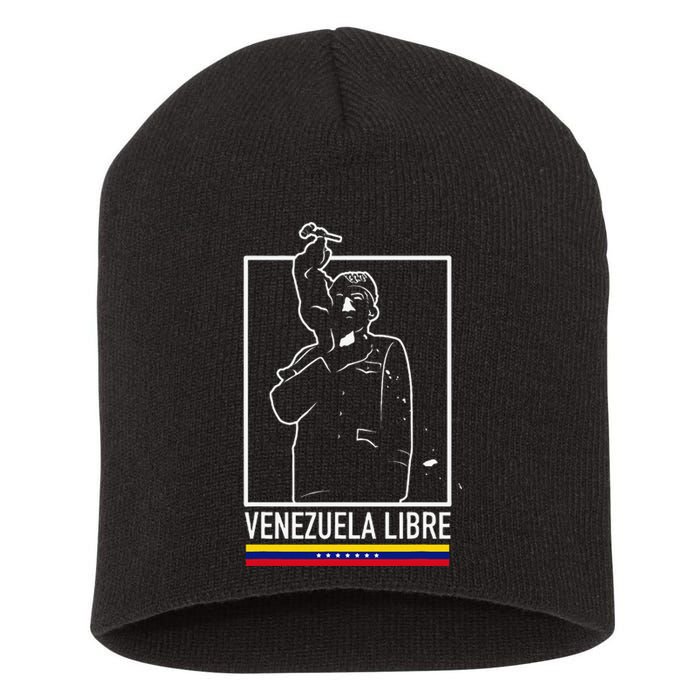 Hasta El Final Abajo Cadenas Venezuela Libre Short Acrylic Beanie