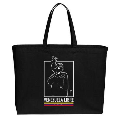 Hasta El Final Abajo Cadenas Venezuela Libre Cotton Canvas Jumbo Tote