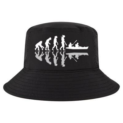 Human Evolution Funny Canoeing Humor River Adventure Cool Comfort Performance Bucket Hat