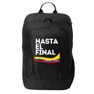 Hasta El Final Maria Corina Venezuela Libre City Backpack