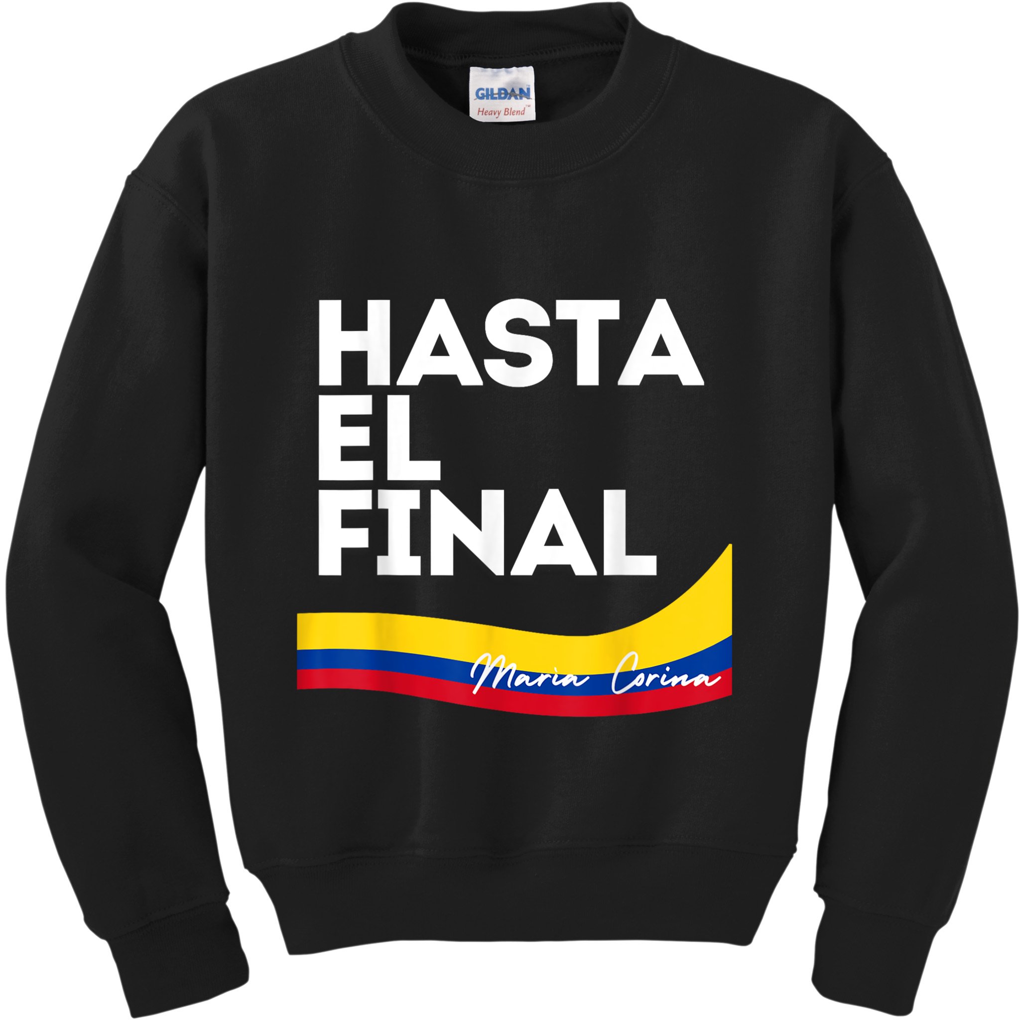Hasta El Final Maria Corina Venezuela Libre Kids Sweatshirt