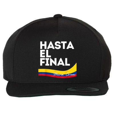 Hasta El Final Maria Corina Venezuela Libre Wool Snapback Cap