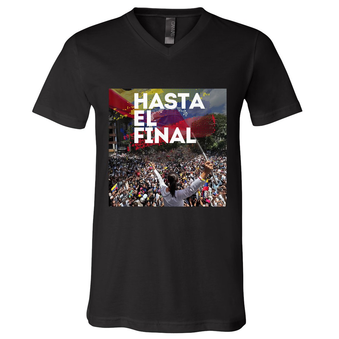 Hasta El Final Venezuela MaríA Corina Machado V-Neck T-Shirt