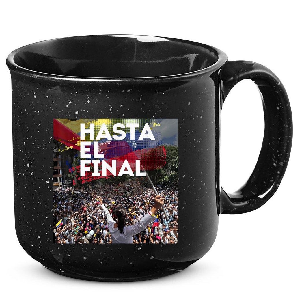 Hasta El Final Venezuela MaríA Corina Machado 15oz Campfire Ceramic Mug
