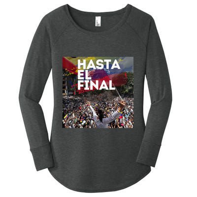 Hasta El Final Venezuela MaríA Corina Machado Women's Perfect Tri Tunic Long Sleeve Shirt