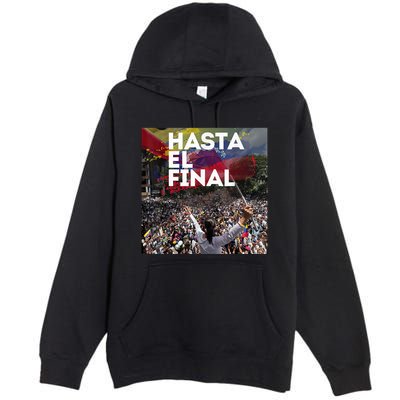 Hasta El Final Venezuela MaríA Corina Machado Premium Pullover Hoodie
