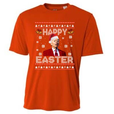 Happy Easter Funny Joe Biden Ugly Christmas Sweater Xmas Cute Gift Cooling Performance Crew T-Shirt