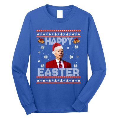 Happy Easter Funny Joe Biden Ugly Christmas Sweater Xmas Cute Gift Long Sleeve Shirt