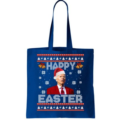 Happy Easter Funny Joe Biden Ugly Christmas Sweater Xmas Cute Gift Tote Bag