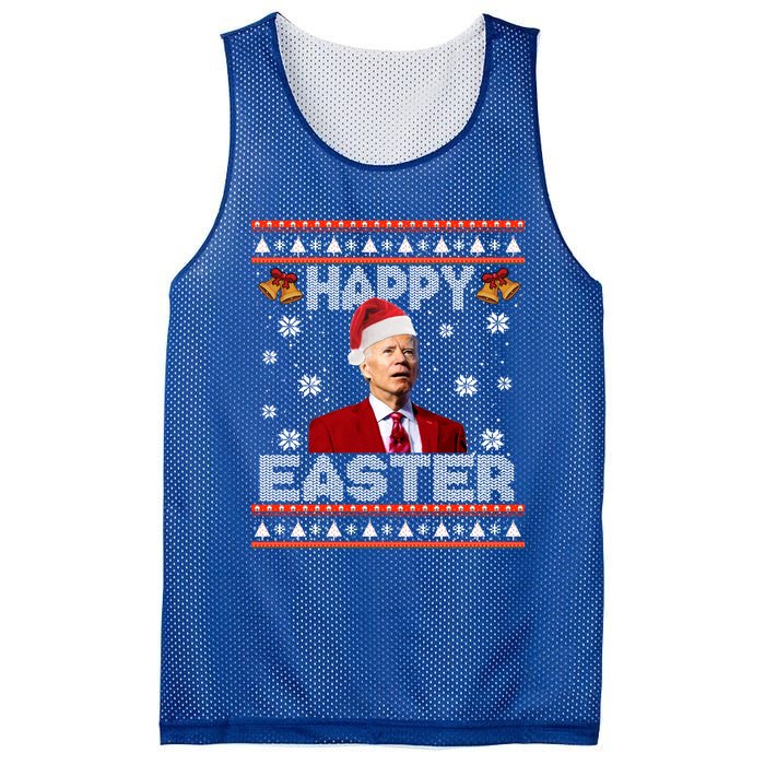 Happy Easter Funny Joe Biden Ugly Christmas Sweater Xmas Cute Gift Mesh Reversible Basketball Jersey Tank