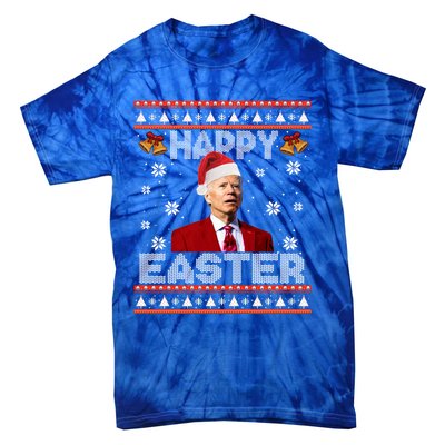 Happy Easter Funny Joe Biden Ugly Christmas Sweater Xmas Cute Gift Tie-Dye T-Shirt