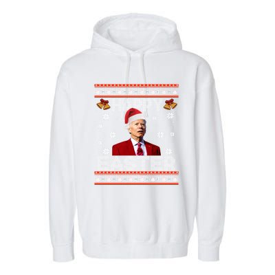 Happy Easter Funny Joe Biden Ugly Christmas Sweater Xmas Cute Gift Garment-Dyed Fleece Hoodie