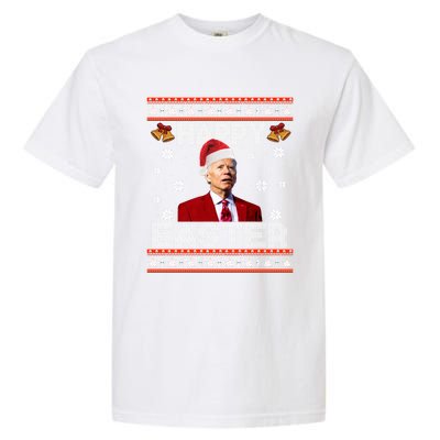 Happy Easter Funny Joe Biden Ugly Christmas Sweater Xmas Cute Gift Garment-Dyed Heavyweight T-Shirt