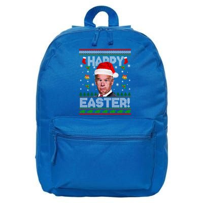 Happy Easter Funny Joe Biden Christmas Ugly Sweater Gift 16 in Basic Backpack