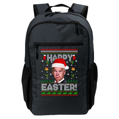 Happy Easter Funny Joe Biden Christmas Ugly Sweater Gift Daily Commute Backpack