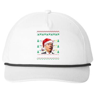 Happy Easter Funny Joe Biden Santa Ugly Christmas Sweater Meaningful Gift Snapback Five-Panel Rope Hat