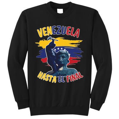 Hasta El Final Venezuela Flag Bandera De Venezuela 2024 Sweatshirt