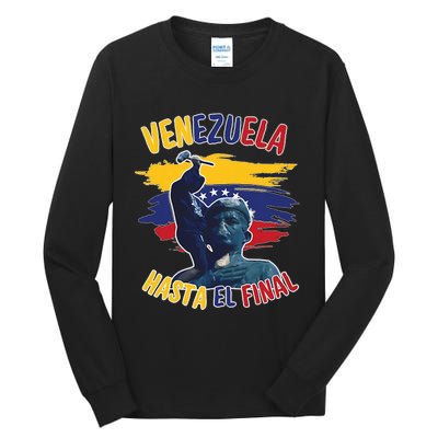 Hasta El Final Venezuela Flag Bandera De Venezuela 2024 Tall Long Sleeve T-Shirt