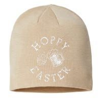 Hoppy Easter Funny Alcohol Drinking Sustainable Beanie