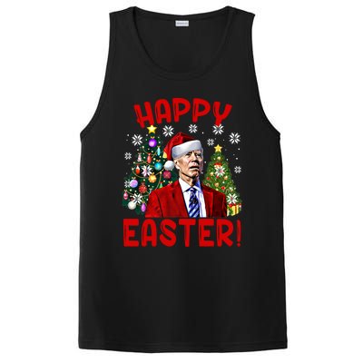 Happy Easter Funny Santa Joe Biden Confused Christmas Lights Gift PosiCharge Competitor Tank