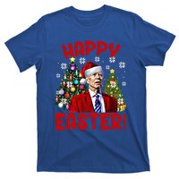 Happy Easter Funny Santa Joe Biden Confused Christmas Lights Gift T-Shirt