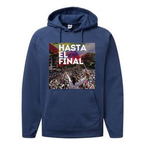 Hasta El Final Venezuela MaríA Corina Machado Performance Fleece Hoodie