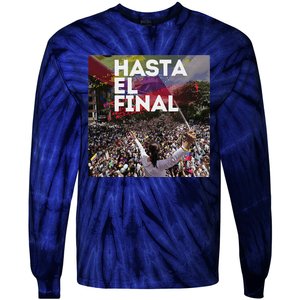 Hasta El Final Venezuela MaríA Corina Machado Tie-Dye Long Sleeve Shirt