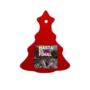 Hasta El Final Venezuela MaríA Corina Machado Ceramic Tree Ornament