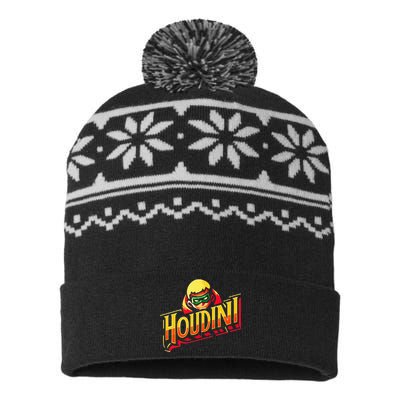 Houdini EmS Fans Nostalgia Vintage Memories USA-Made Snowflake Beanie