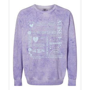 Healthcare Essentials Fill Your Cup First Colorblast Crewneck Sweatshirt