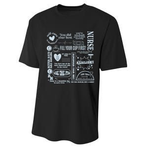 Healthcare Essentials Fill Your Cup First Performance Sprint T-Shirt