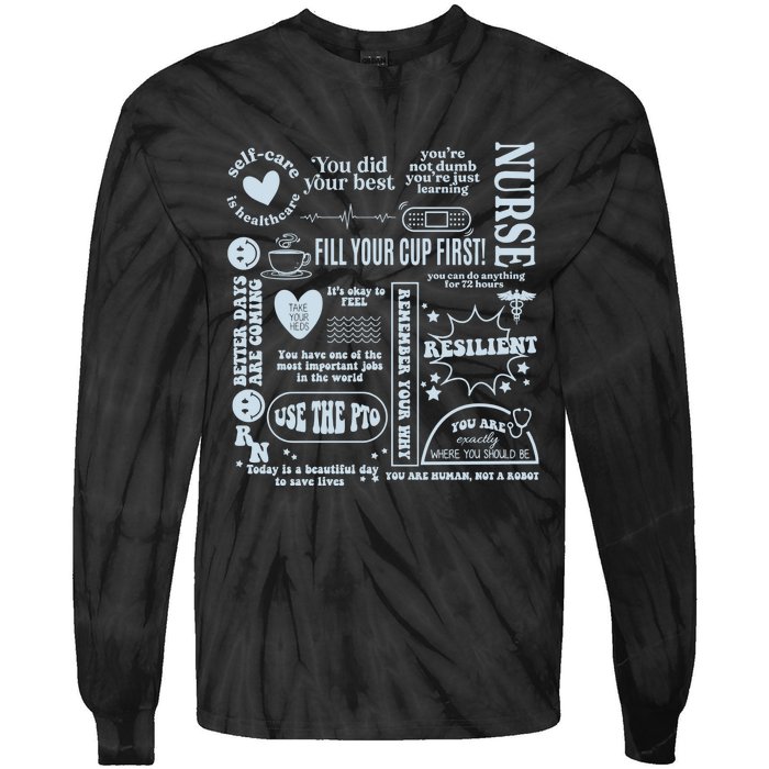 Healthcare Essentials Fill Your Cup First Tie-Dye Long Sleeve Shirt