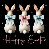 Happy Easter Funny Bunnies Coquette Bows Hunting Season Tie-Dye T-Shirt