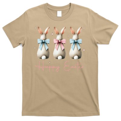 Happy Easter Funny Bunnies Coquette Bows Hunting Season T-Shirt
