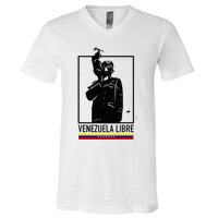 Hasta El Final Abajo Cadenas Venezuela Libre V-Neck T-Shirt