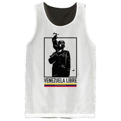 Hasta El Final Abajo Cadenas Venezuela Libre Mesh Reversible Basketball Jersey Tank